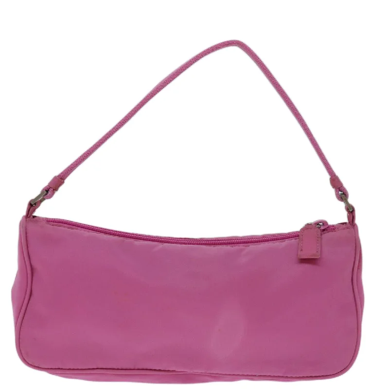 PRADA Accessory Pouch Nylon Pink  yk11037