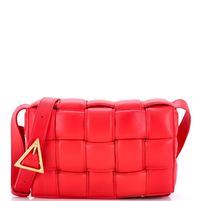 Cassette Crossbody Bag Padded Maxi Intrecciato Leather