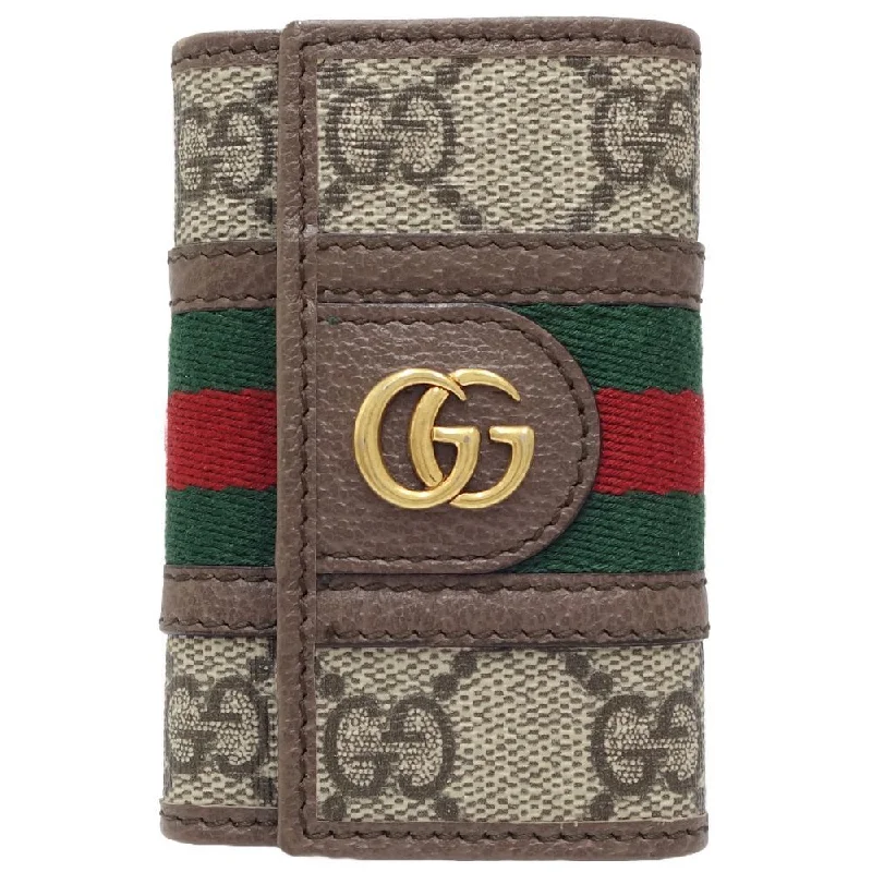 Gucci Key Case Gg Supreme Ophidia