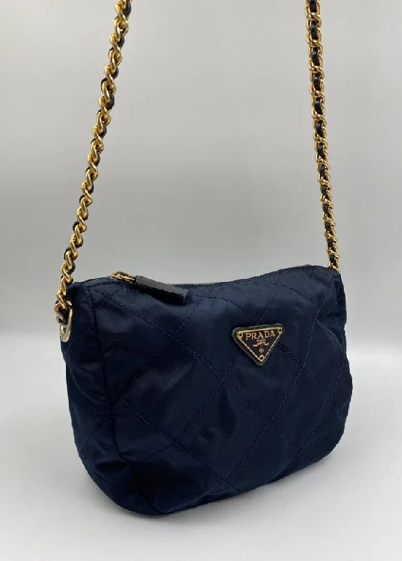 Prada Nylon Navy Crossbody Bag