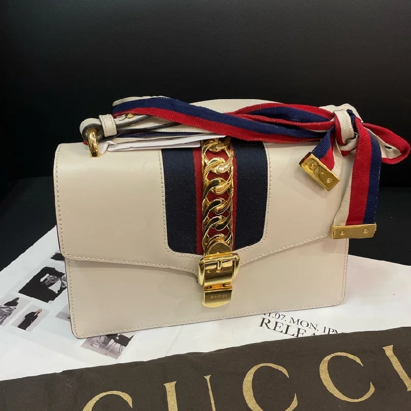 Gucci Sylvie Shoulder Bag Leather