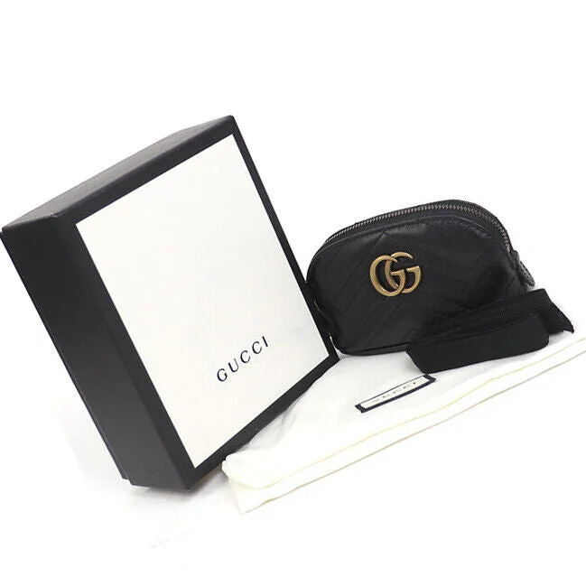 Gucci Gg Marmont Key Pouch Case Black