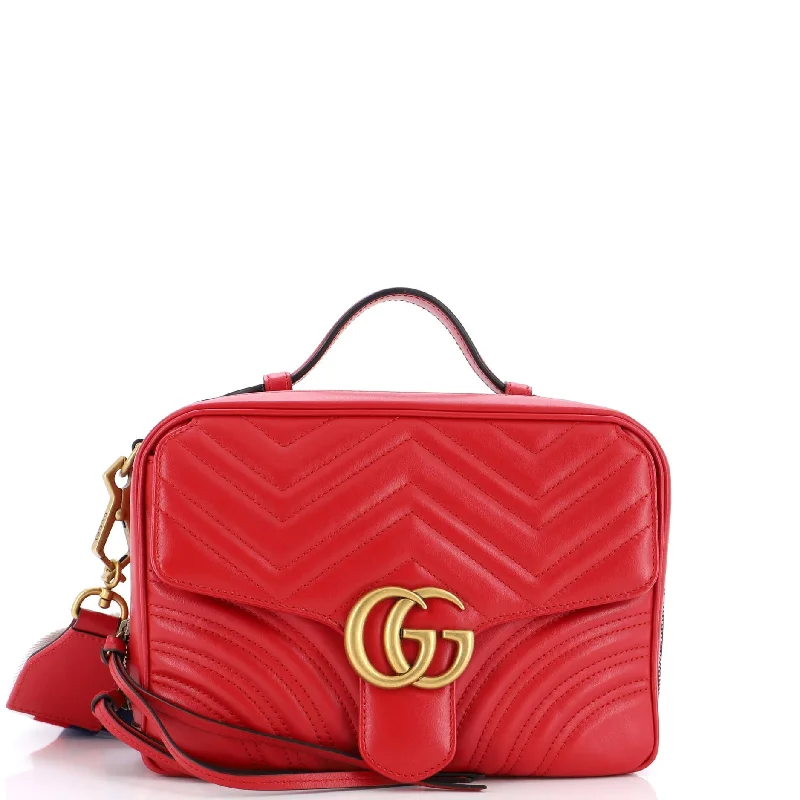 Gucci Gg Marmont Zip Around Camera Bag