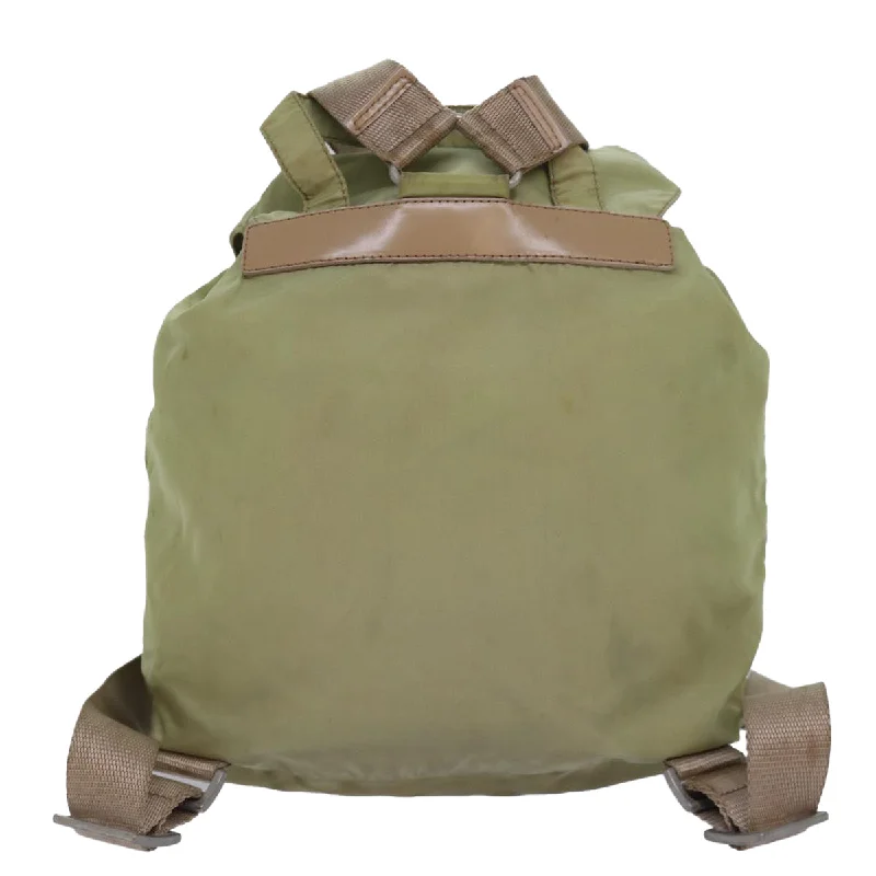 PRADA Backpack Nylon Khaki  82104