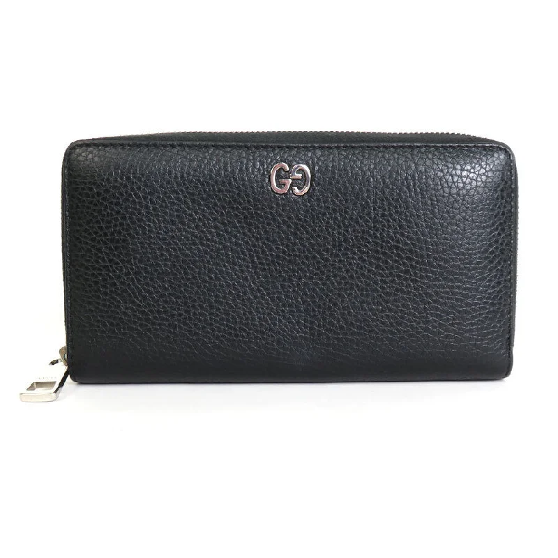 Gucci Zip Around Long Wallet Black