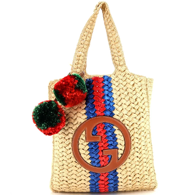 Blondie NM Open Tote Raffia Small