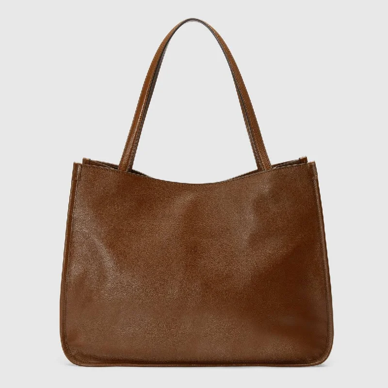 GUCCI 1955 HORSEBIT TOTE BAG BROWN