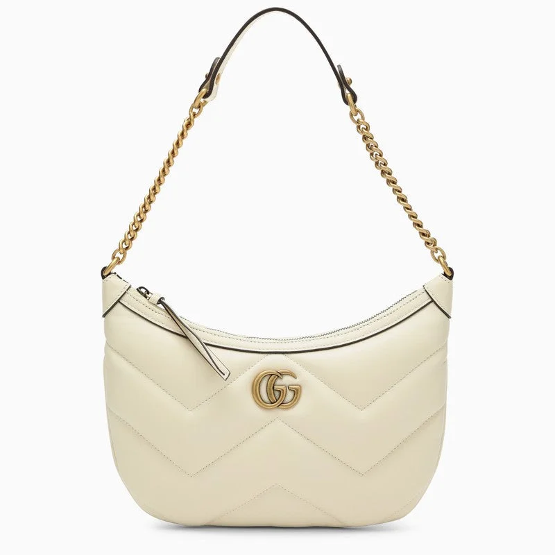 Gucci Gg Marmont Small Shoulder Bag White Women