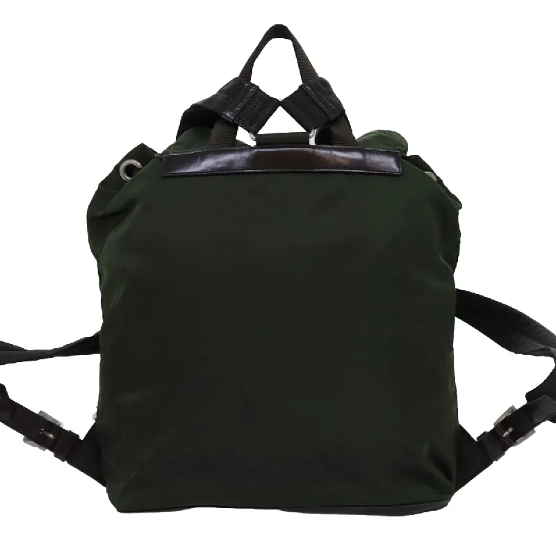 PRADA Backpack Nylon Green  bs14087