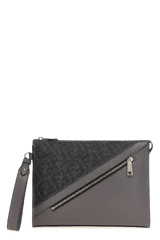 Fendi Men 'Fendi Diagonal' Flat Pouch