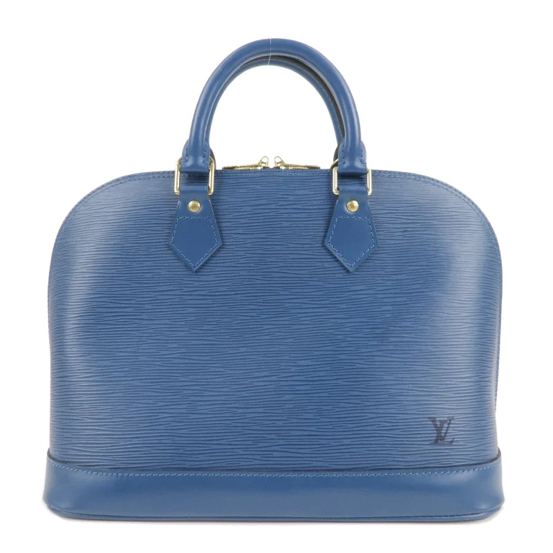 Louis Vuitton Epi Alma Hand Bag Toledo Blue M52145