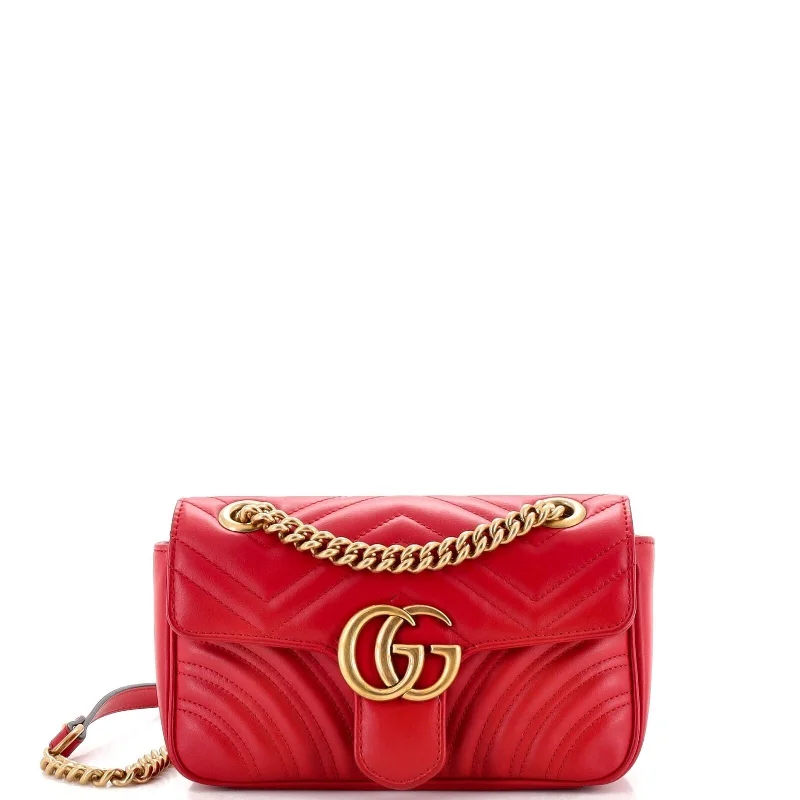 Gucci Gg Marmont Flap Bag Matelasse