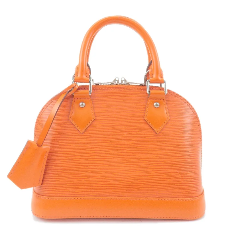 Louis Vuitton Epi Alma BB 2Way Bag Hand Bag Orange M40854