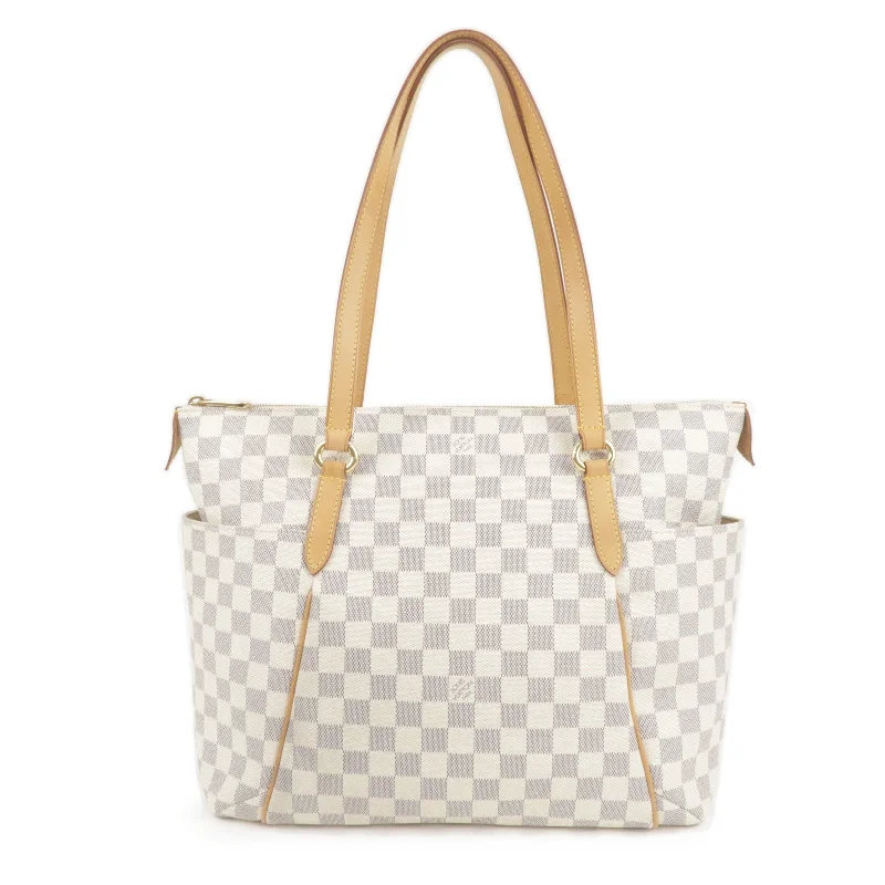 Louis Vuitton Damier Azur Totally MM Tote Bag Shoulder Bag N51262