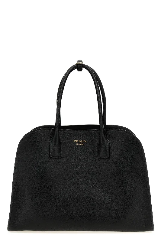 Prada Women Big Leather Shopping Bag