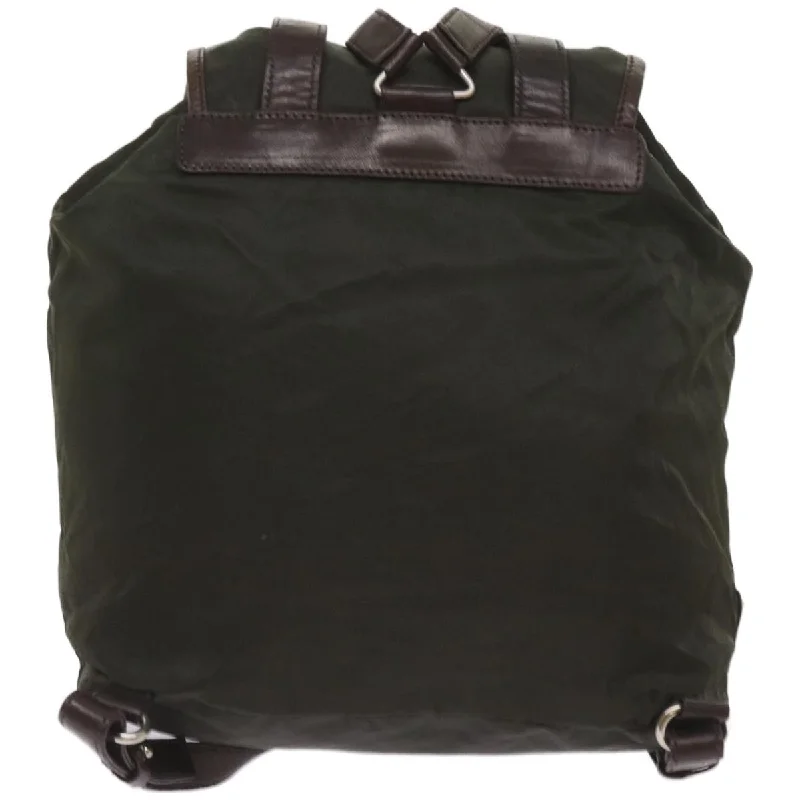 PRADA Backpack Nylon Green  bs12126