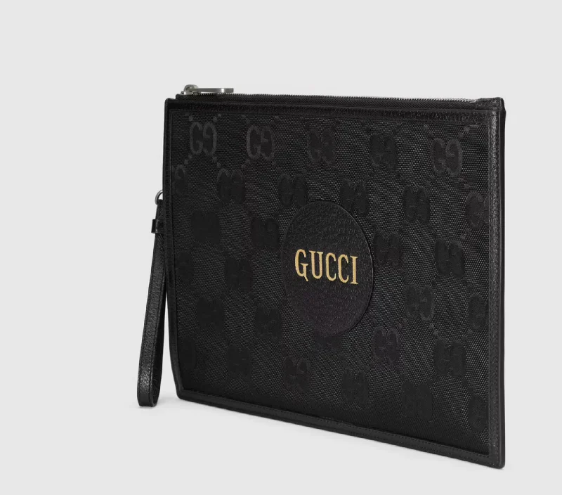 GUCCI GG SUPREME OFF THE GRID POUCH WRISTLET