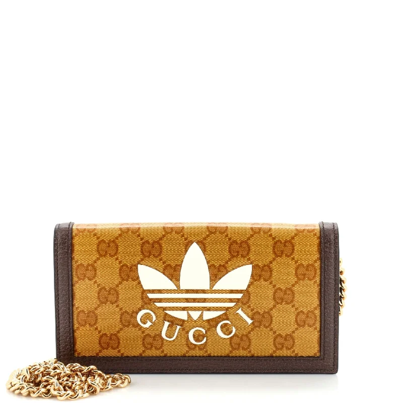 Gucci X Adidas Wallet On Chain Gg Coated