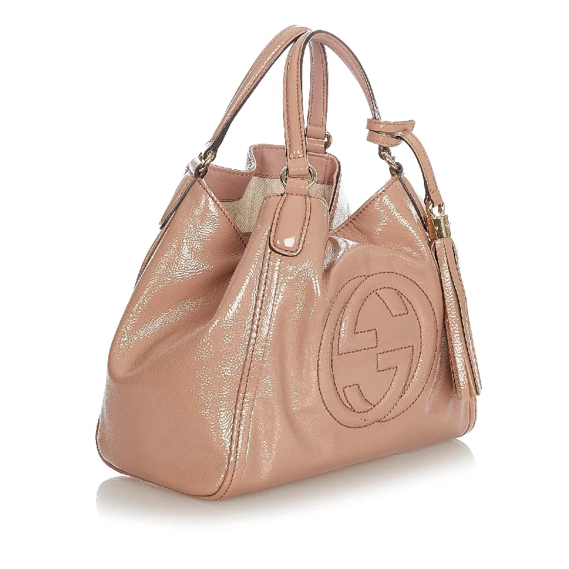 Gucci Soho Patent Leather Satchel (SHG-31946)