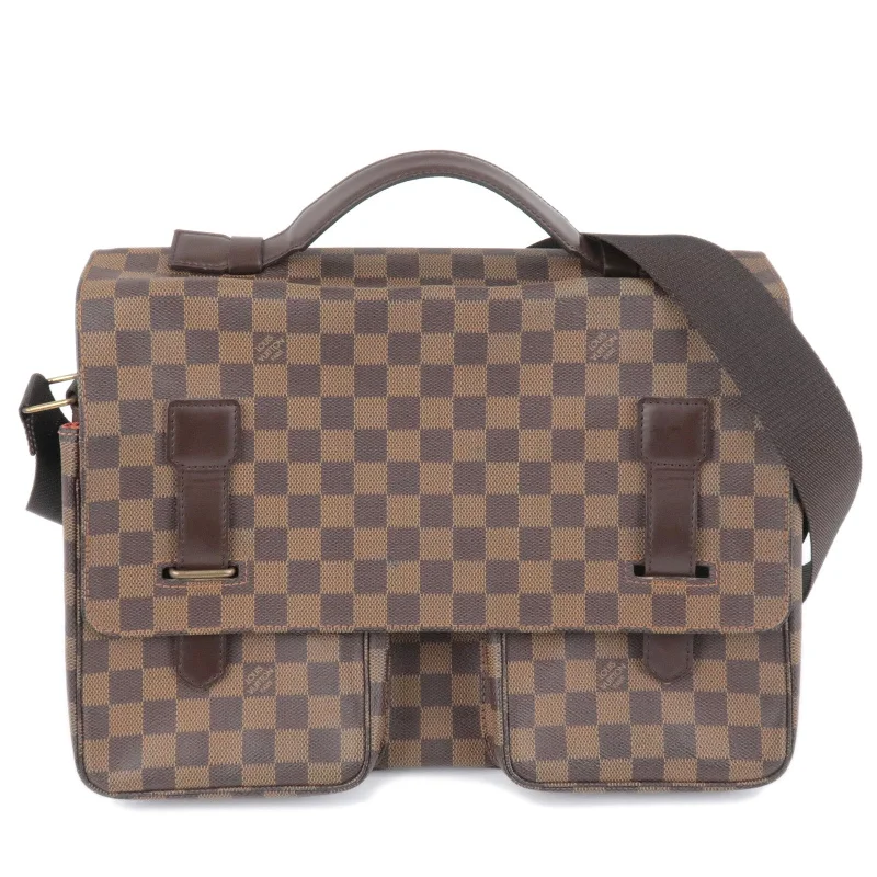 Louis Vuitton Damier Broad Way 2Way Bag Brief Case N42270