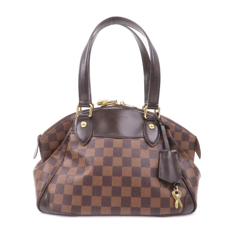 Louis Vuitton Damier Verona PM Hand Bag Ebene Brown N41117