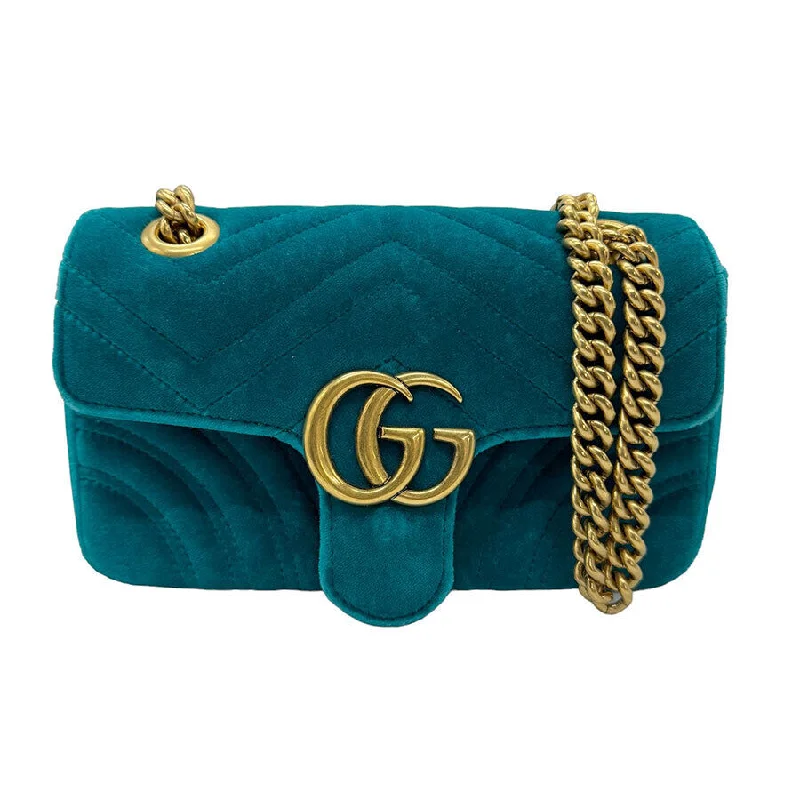 Gucci Gg Marmont Shoulder Bag Green