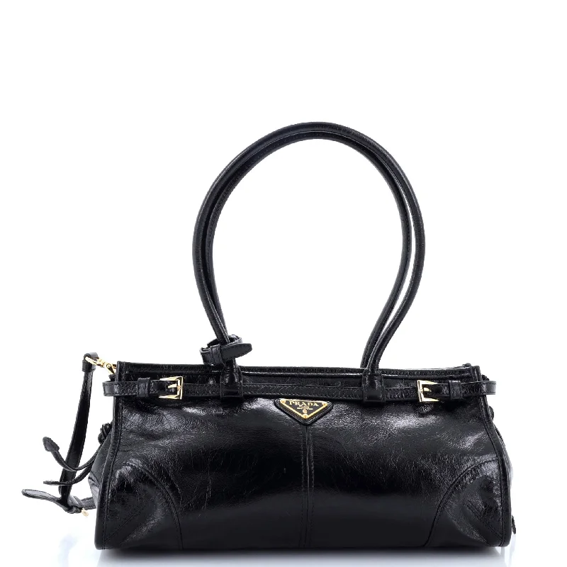 Belted Convertible Shoulder Bag Vitello Shine Medium