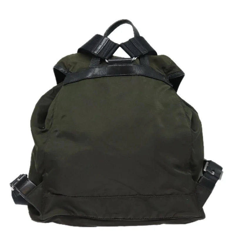 PRADA Backpack Nylon Khaki  78806