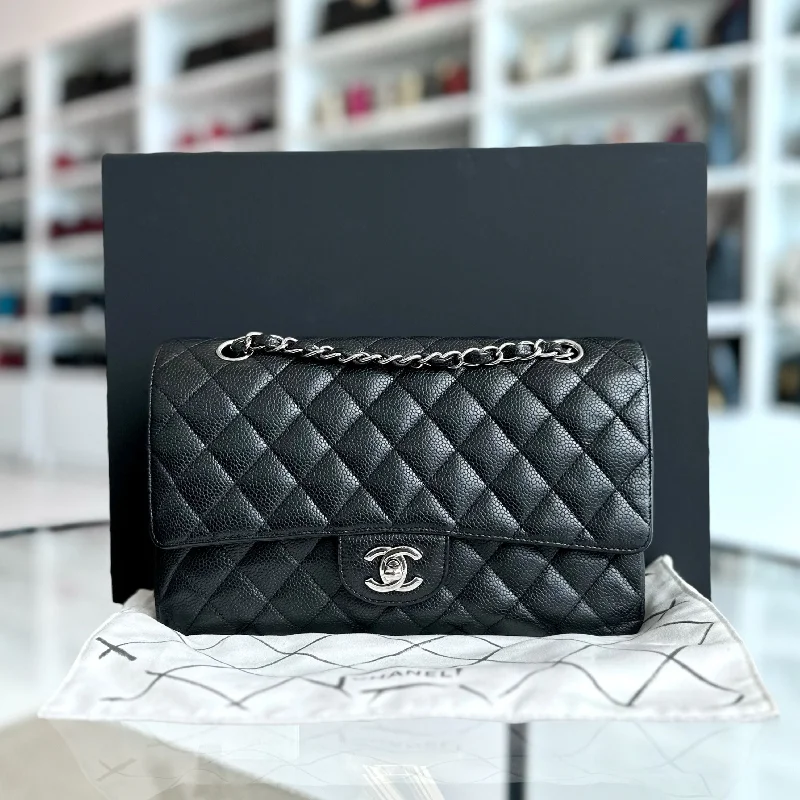 Caviar 25CM Quilted Black SHW No 13