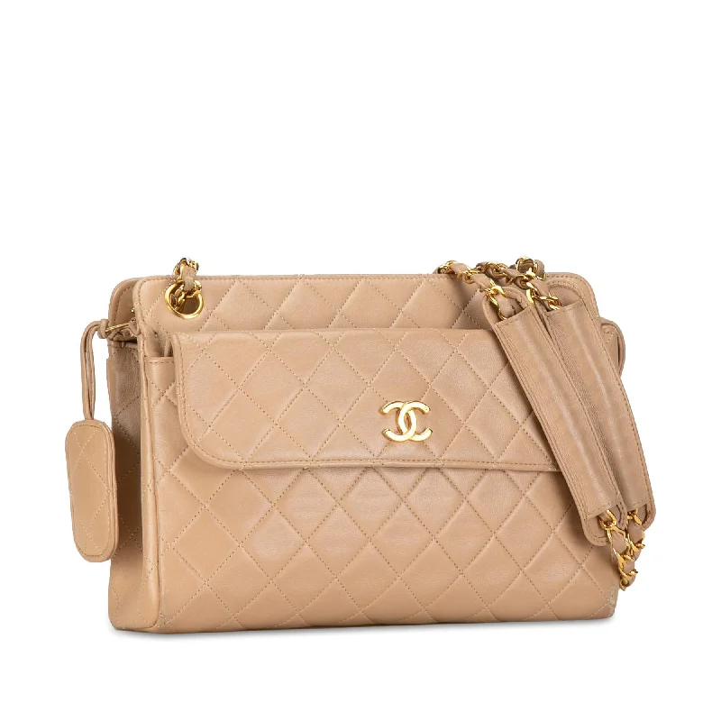 Chanel CC Quilted Lambskin Front Pocket Crossbody (m7G46D)