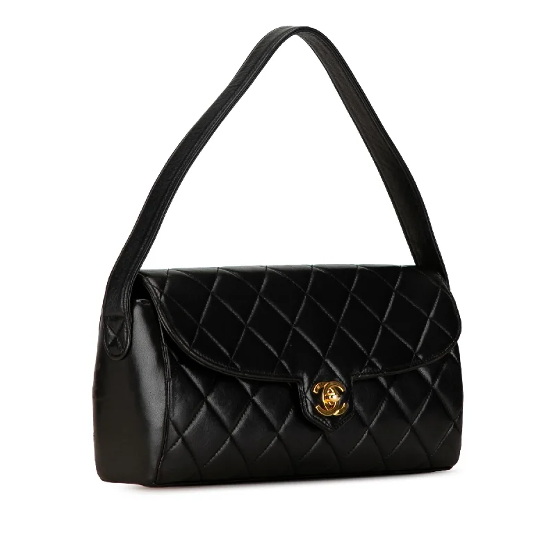 Chanel CC Quilted Lambskin Leather Handbag (xQSAxM)