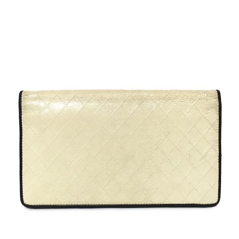 Chanel CC Quilted Lambskin Leather Long Wallet (5sKFrM)