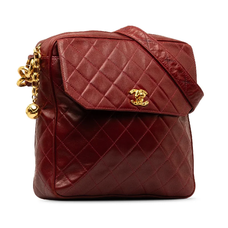 Chanel CC Quilted Lambskin Shoulder Bag (Q3k70Q)