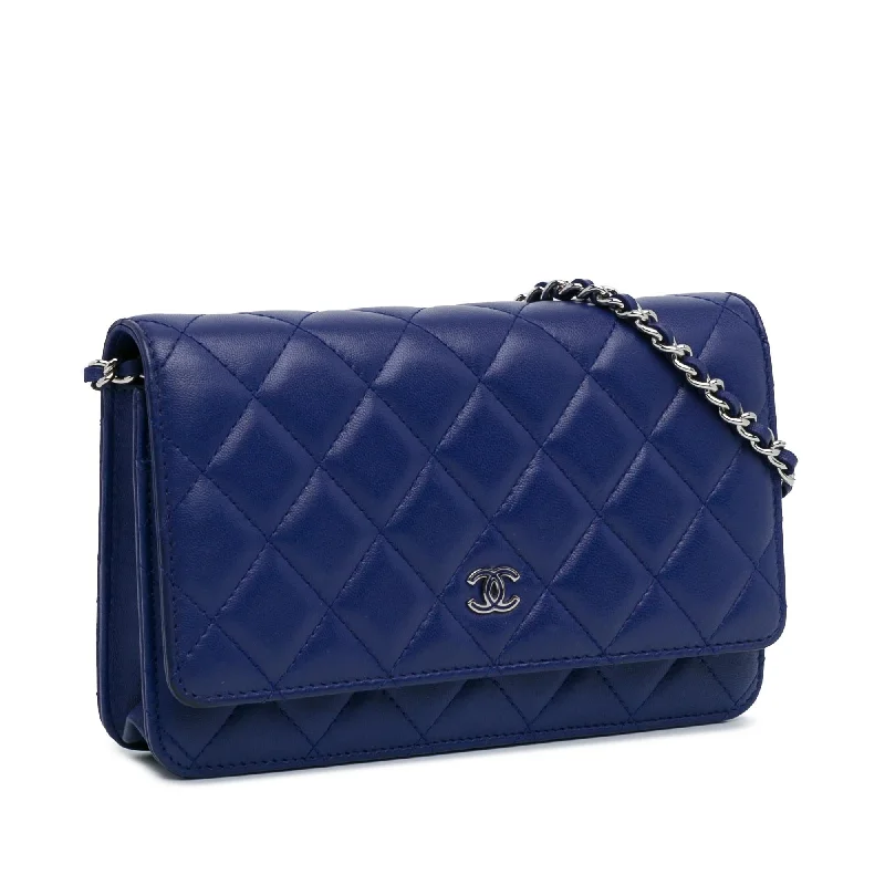 Chanel CC Quilted Lambskin Wallet On Chain (7s5BRc)