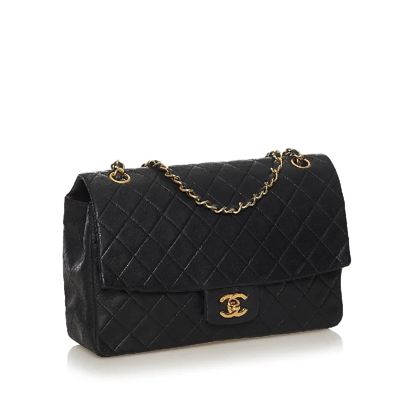 Chanel CC Timeless Lambskin Leather Single Flap Bag (34540)