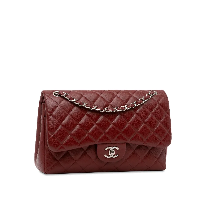 Chanel Jumbo Classic Caviar Double Flap (Hagc07)