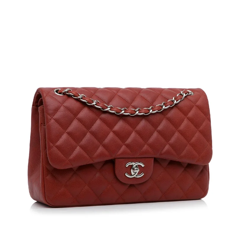 Chanel Jumbo Classic Caviar Double Flap (p095Cx)