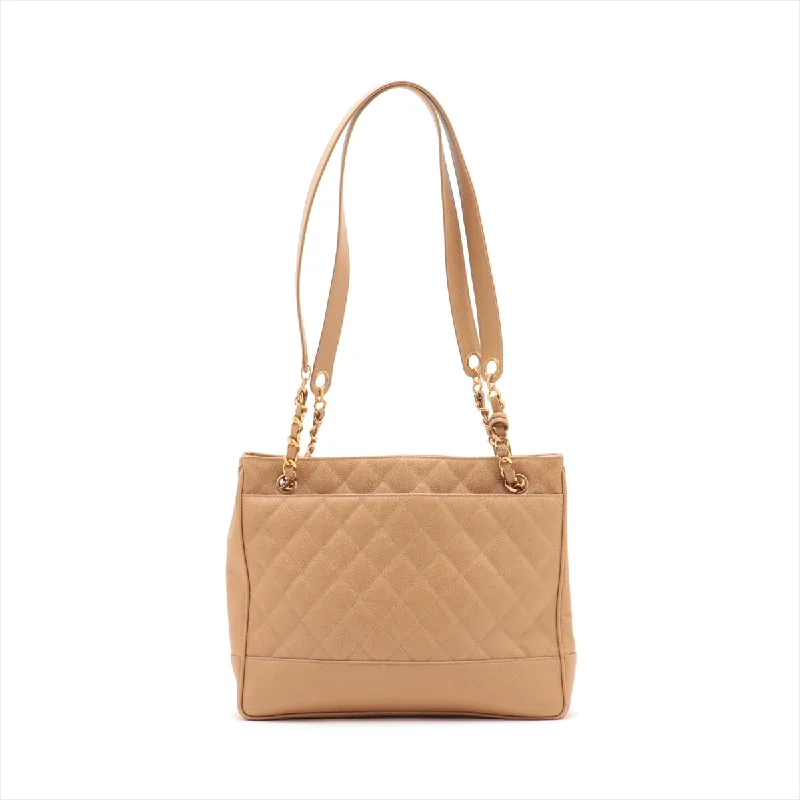 Chanel Matrasse Caviar S Chain Shoulder Bag Beige Gold  2nd