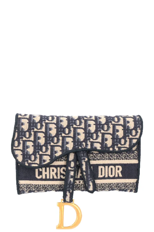 CHRISTIAN DIOR Saddle Belt Pouch Oblique Canvas