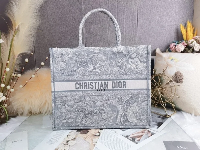 Christian Dior Large Book Tote White