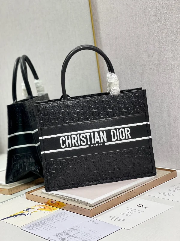 Christian Dior MeChristian Diorum Book Tote Black, For Women,  Handbags 14in/36cm