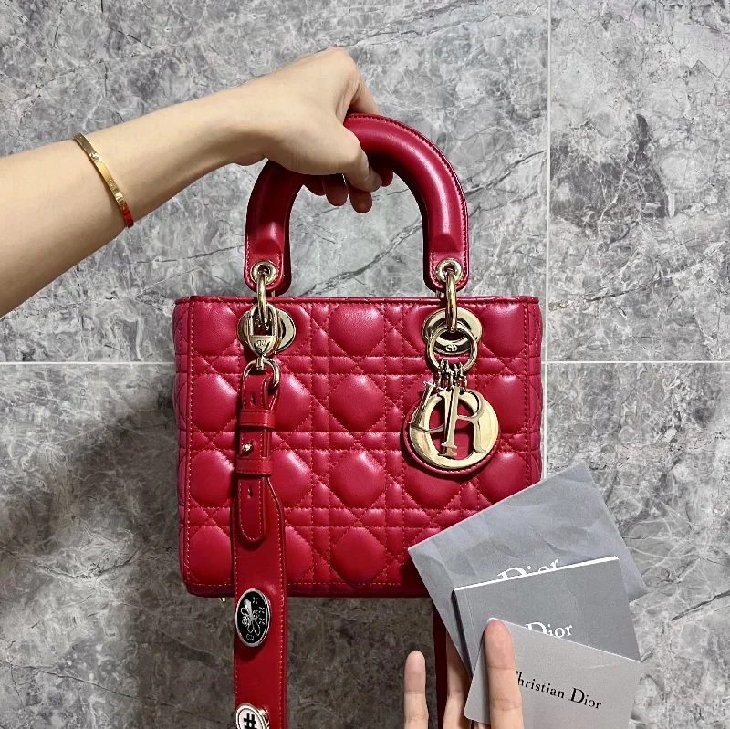 Lady Small MyABC Red GHW Lambskin