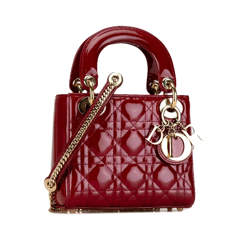 Dior Mini Patent Cannage Lady Dior (zlHyBX)